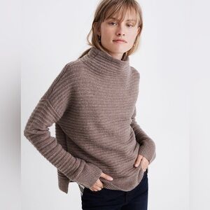 Madewell Belmont Mockneck Sweater in Coziest Yarn, XS